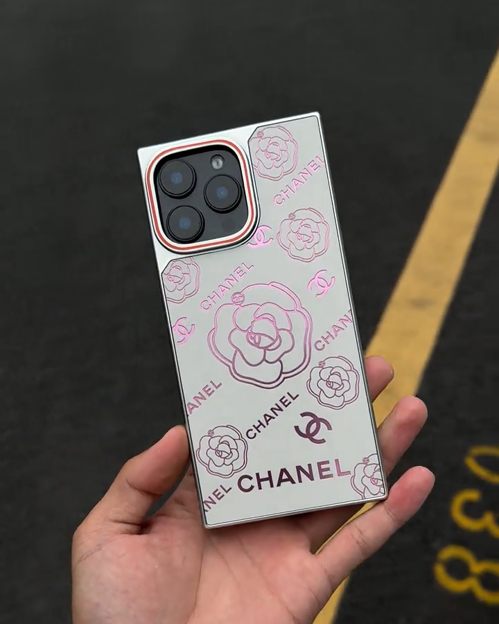 香奈兒電鍍漸變山茶花手機殼-ZUIHANG SHOP